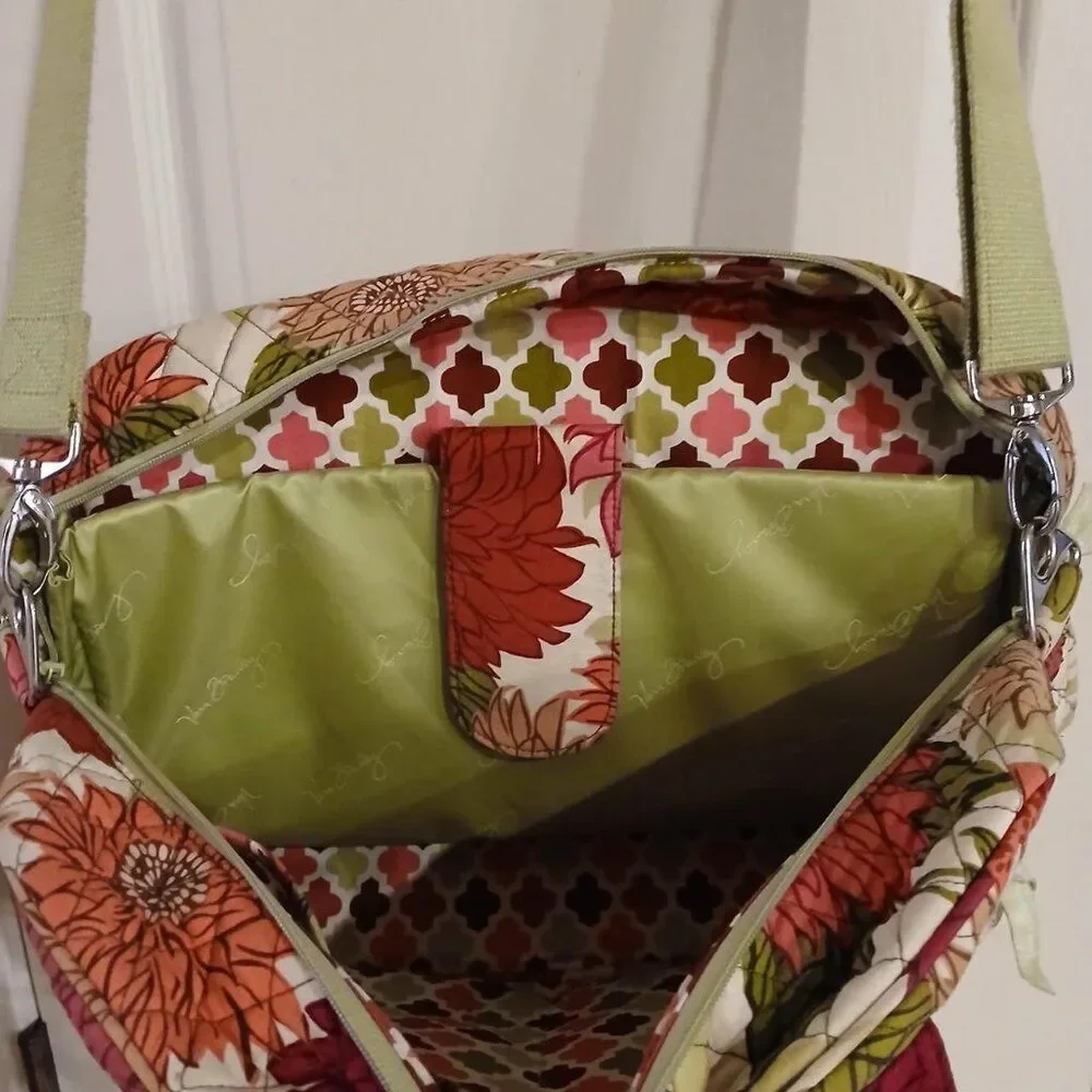 Vera Bradley Metropolitan Travel Laptop Messenger Bag retired 